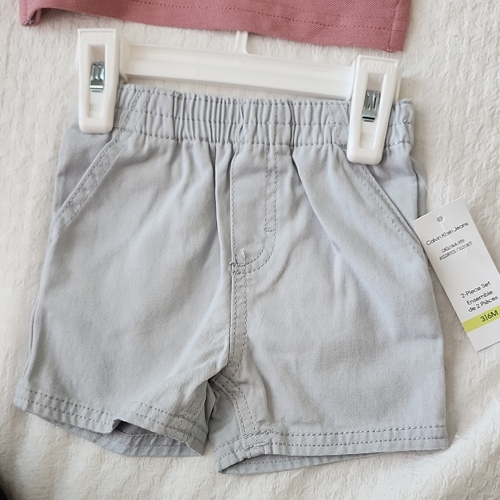 Calvin Klein Kids Polo Shirt in Dusty Rose - Picture 2 of 4